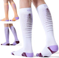 CS CELERSPORT 3/4 Pairs Compression Socks for Men Women Size 6-12 | Knee High Support Socks for Running Nurses Pregnancy Travel Daily Wear by CSCELERSPORT