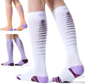 CS CELERSPORT 3/4 Pairs Compression Socks for Men Women Size 6-12 | Knee High Support Socks for Running Nurses Pregnancy Travel Daily Wear by CSCELERSPORT