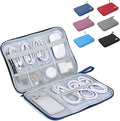 Cable Organizer Bag, Electronics Organizer Case for Tech Accessories | Store chargers, cables, power banks and adapters with elastic loops, mesh pockets and organized compartments for travel. by Unknown