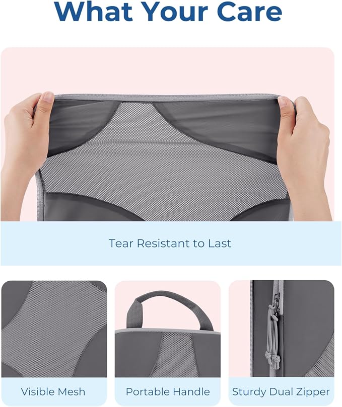 Bagsmart Compression Packing Cubes, Travel Bag Cruise Ship Essentials | Lightweight, Compressible Suitcase Organizer Set fit Standard Carry-On & Checked Luggage, 6 Set, 14 Set Washable Packing Bags - Image 6