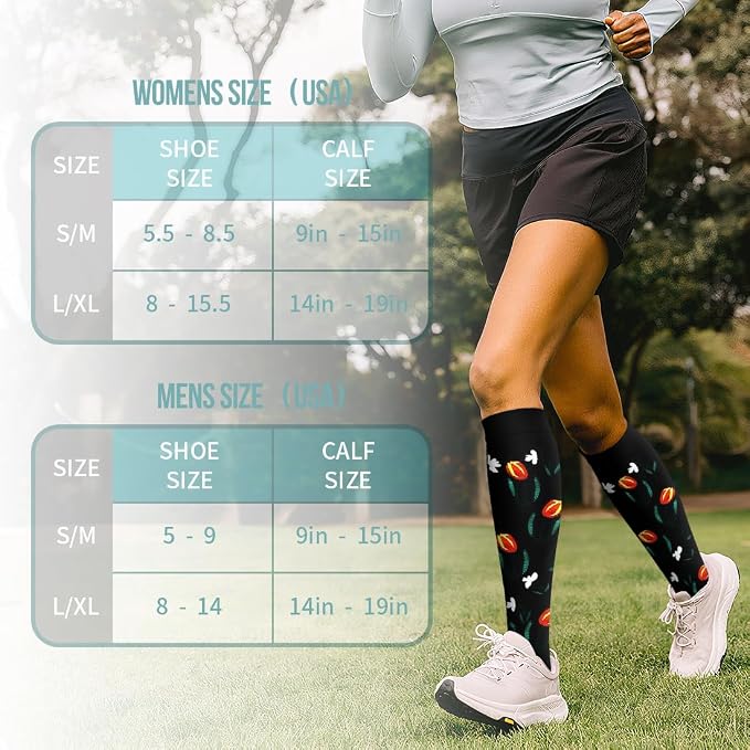 COOLOVER Copper Compression Socks for Women and Men(6 Pairs)-Best Support for Running, Athletic, Travel - Image 7
