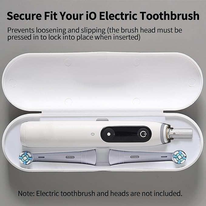 2 Pack Plastic Electric Toothbrush Travel Case for Braun Oral B iO | Toothbrush Carrying Case Holder Container Perfect Fit for All Braun Oral B iO (iO2/ iO3/ iO4/ iO5/ iO6/ iO7/ iO8/ iO9/ iO10) - Image 4