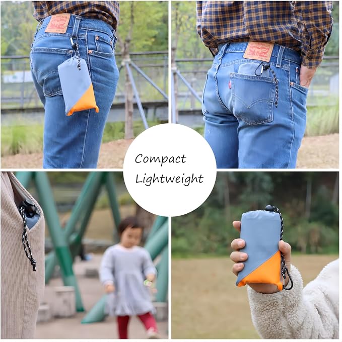 Orga'Neat Pocket Picnic Blanket, Compact Lightweight Tarp for Camping | Foldable, Easy to Carry, Water Resistant Sandproof Washable Quick Dry Mat for Beach, Festival, Travel, Outdoor Recreation - Image 4