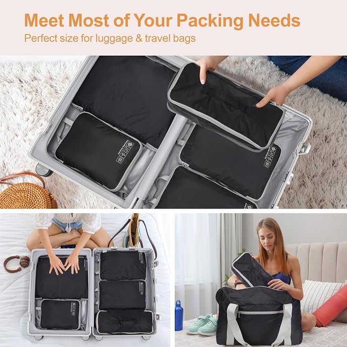 Cambond Travel Underwear Organizer Bag - Bra Organizers for Luggage | Fits A to 36D, 4-in-1 Soft Double Layer, Compression Zip Design, Expandable Compartments Keep Clothes Sorted, Luggage Tidy - Image 8