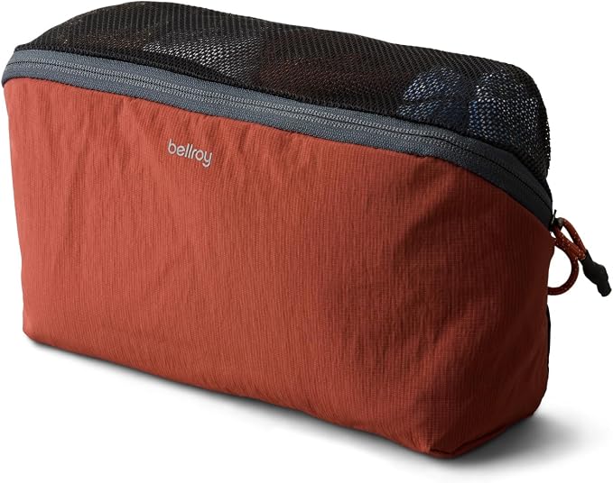 Bellroy Packing Cube, 4L Travel Organizer Pouch - Clay | 4L organizer packing cube with an internal zip pocket and a durable, lightweight design by Unknown