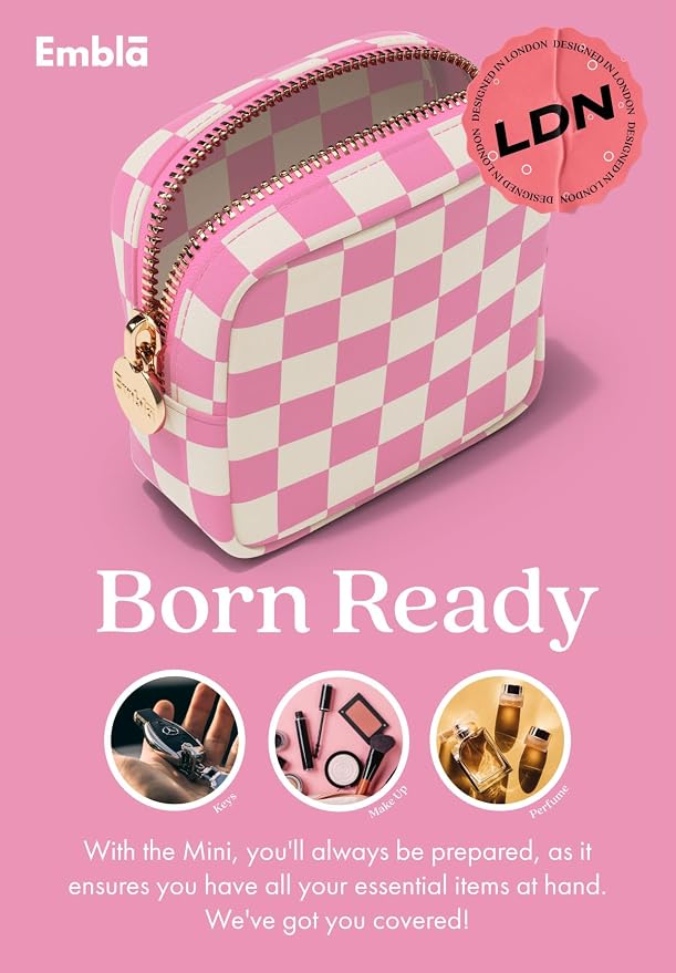 Makeup Bag for Women, Travel Cosmetic Organizer, Waterproof Toiletry Pouch | Small Nylon Cosmetic Bag with Zipper, Water-Resistant Beauty Pouch for Purse, Travel Essentials, Make up Case - Image 4