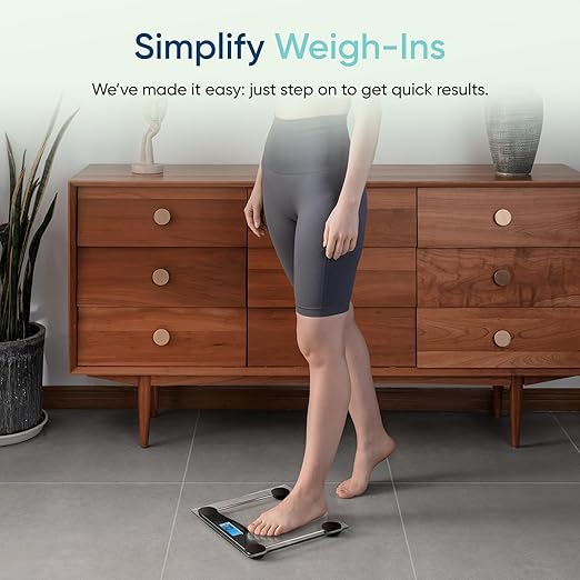 Etekcity Digital Body Weight Bathroom Scale, 6mm Tempered Glass, Black | 400 Pounds Capacity, Large Blue LCD Backlight Display, High Precision Measurements for Home Bathroom Use - Image 3