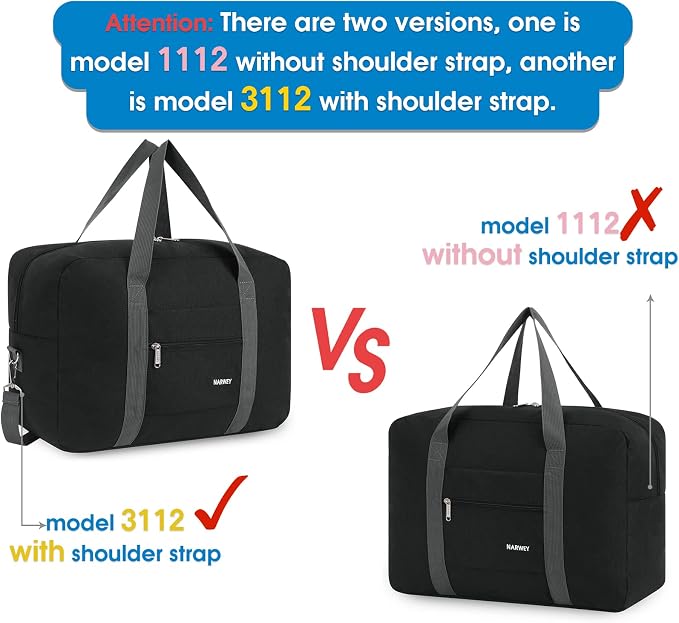 For Spirit Airlines Personal Item Bag Foldable Travel Duffel Bag Tote Carry on Luggage Duffle Overnight for Women and Men - Image 6