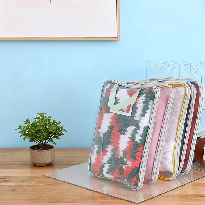 7 Pcs Packing Cubes for Travel, Days of Week Colorful Packing Cubes with Labels, Clear Clear Zippered Storage Bag for Travel Summer Camp Cruise Family Vacations Essentials - Image 5