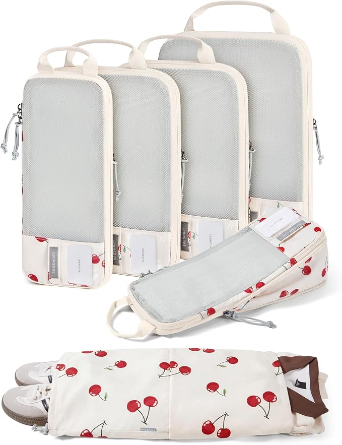 BAGSMART Compression Packing Cubes for Travel Essentials | 14 Set /6 Set /4 Set/2 Set, Lightweight, Durable by BAGSMART