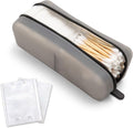Cotton Pad Swab Travel Case, 2-in-1 Waterproof Organizer, VISFRESH (Black) by VisFresh
