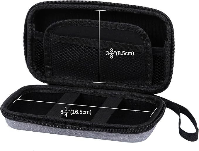 Ginsco Hard Shell Protection Case Electronic Accessories Organizer Pouch for MacBook Air/pro Adapter Chargers Cables Power Bank, for Sandisk Portable SSD Flash Disk SD Card,Compact Travel Tech Case - Image 9