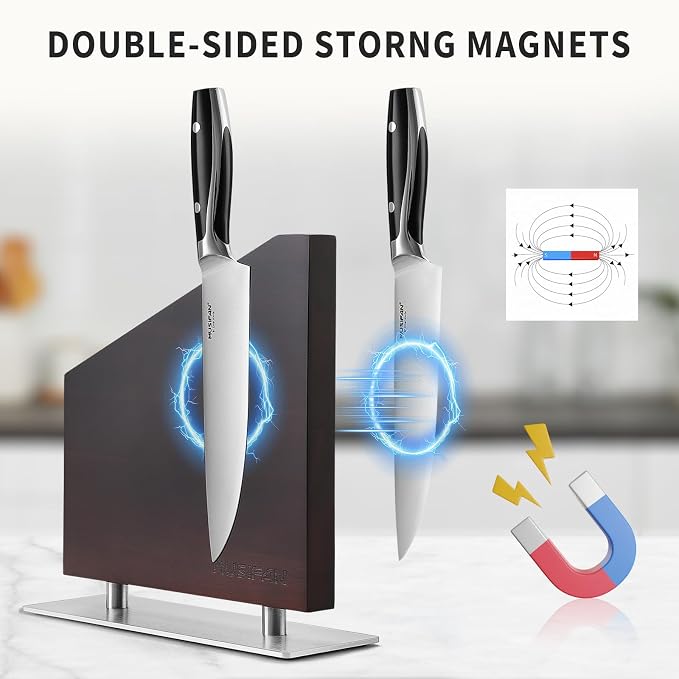 Magnetic Knife Block Without Knives,Magnetic Universal Stands with Strong Enhanced Magnets Strip Kitchen Storage Cutlery Large Organizer ，Knife Holder for Kitchen Organizer - Image 4
