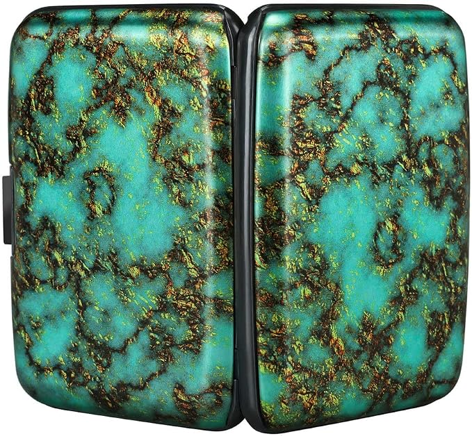 RFID Aluminum Wallet Credit Card Protector Case Holder for Men Women | Mini RFID Aluminum Wallet Credit Cards Holder Business Card Case Metal ID Case for Men Women - Image 3