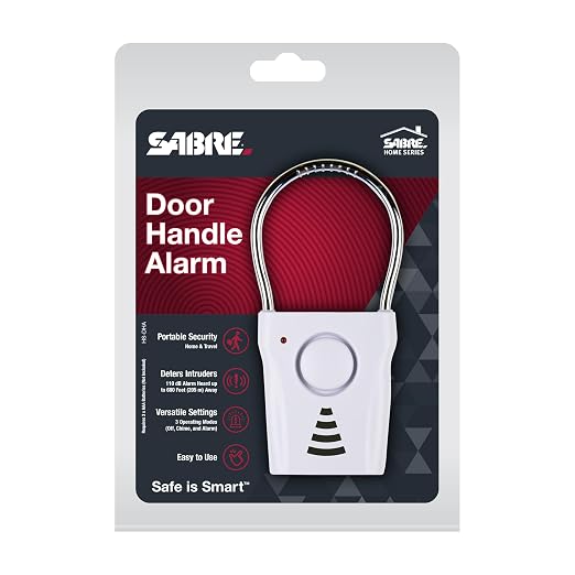 SABRE 110dB Door Handle Alarm | Extremely Loud Wireless Audible Up To 680 Ft Away, Hangs Off Door Knob or Handle, Vibration-Triggered Home Security - Image 6