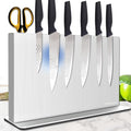 Magnetic Knife Block Without Knives— Stainless Steel Double-Sided Magnetic Knife Holder Stand with Strong Magnets, Knife Storage Organizer for Kitchen Counter top, 16 inch by Unknown