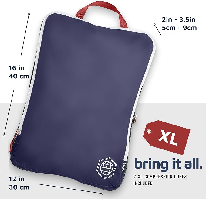 TRIPPED Travel Gear Extra Large Compression Packing Cubes 6-Piece Set - Image 5