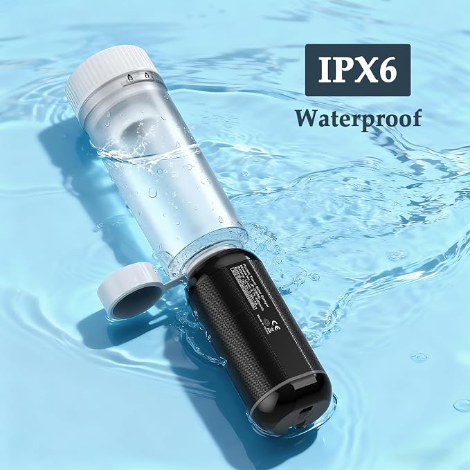 Portable Bidet for Travel, Rechargeable Waterproof Sprayer, Black | Portable Rechargeable Travel Bidet Sprayer Fits Various Water Bottles, Waterproof High Pressure Handheld for Personal Hygiene - Image 5