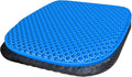 Large Gel Seat Cushion for Long Sitting With Non-Slip Cover,Soft & Breathable,Chair Cushion,Car seat Cushion,Office seat Cushion,Seat Cushion for Desk Chair,Wheelchair Cushion (Blue, Large Size) | 18 inches Cooling& Breathable & Comfortable,Gel Seat Cu... by TONINT
