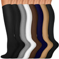 Copper Compression Socks 15-20 mmHg for Men & Women 8 Pairs – Circulation Support for Nurses, Travel, Running, Hiking, Soccer by Iseasoo