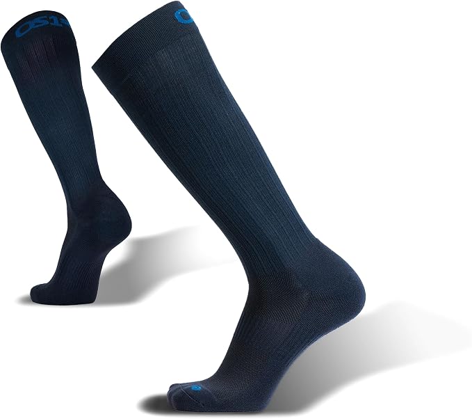 Wellness Compression Socks for circulation, swelling, deep vein thrombosis and calf cramps | 15-20mmHg by OS1st
