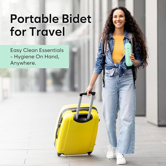 Easy@Home Portable Bidet for Travel - Peri Bottle for Postpartum Care Green | 380ml (12.8oz) Handheld Sprayer, BPA-Free, Personal Hygiene for Women & Men | EPB-01 - Image 8