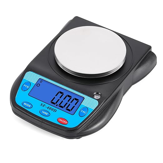 Digital Lab Scale 600g x 0.01g Precision Electronic Scale LCD Display Analytical Balance Jewelry Scale Scientific Scale 0.01g Accuracy by Bonvoisin