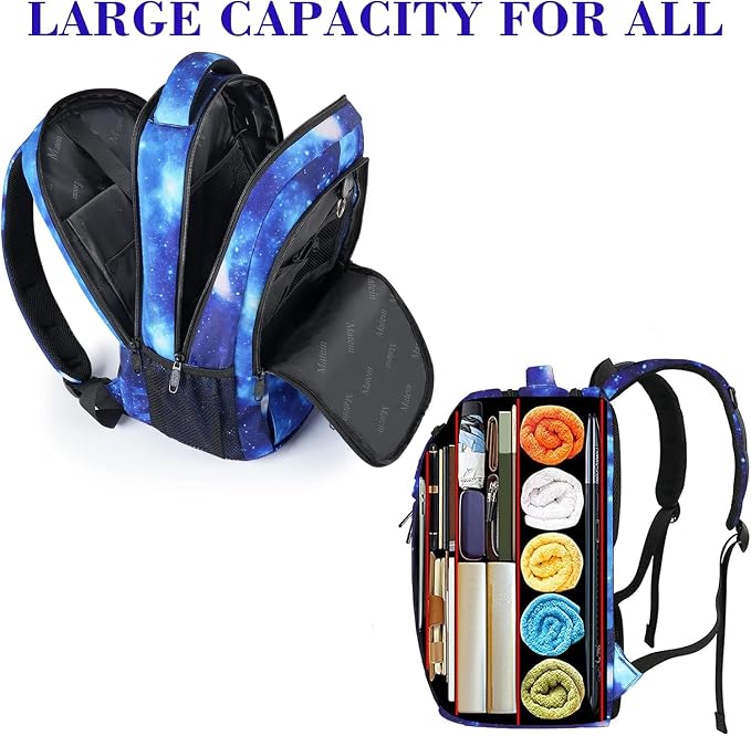 MATEIN 15.6 inch Laptop Backpack for Men Women, Cool Backpack for College | Water Resistant, Lightweight Commute, Anti Theft College Daypack, with Luggage Strap, Durable Breathable - Image 6