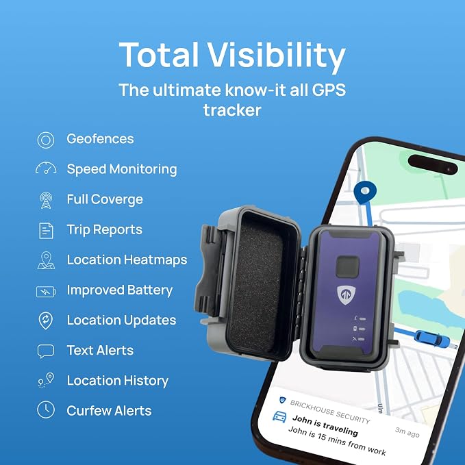 Brickhouse Security Spark Nano GPS Tracker for Vehicles, Magnetic Case | Subscription Required, GPS Tracker, Real Time Tracking, Geofencing, Speed Alerts, Waterproof, 7 Day Battery, Car Tracker - Image 6