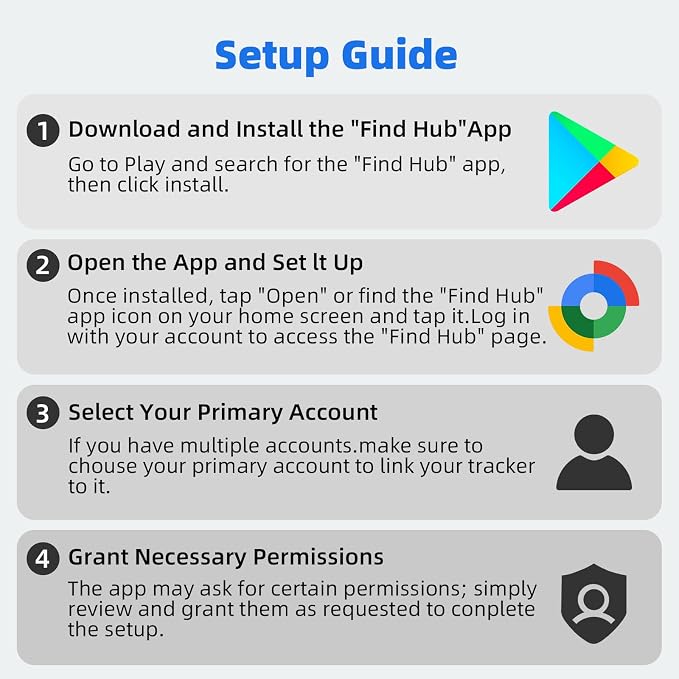 2026 Upgraded Android Tracker Tags, Official Google Certified Smart Bluetooth Tracker, Compatible with Find Hub App(Not for iOS and Huawei), Air Tag for Android, Item Locator Key Finder/Luggage Tag - Image 5