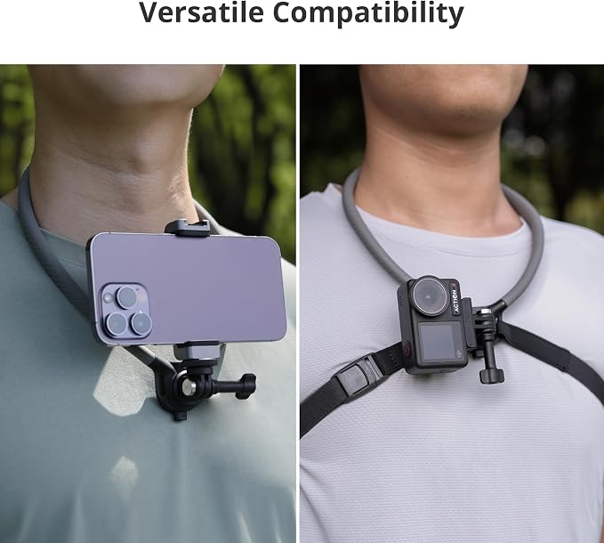 PGYTECH CapLock Action Camera Neck Mount, Quick Release POV Neck Holder | Large Size, Chest Strap, Hands-Free Vlogging for DJI OSMO Pocket 3 4/Action 6/5 Pro/Xtra Muse, Gopro, Insta360 Luna Ultra - Image 8