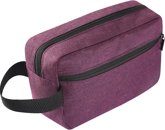 Icramsy Travel Toiletry bag Toiletry bag for women men Hanging Cosmetic bag Travel accessories for Women Men (Deep purple) by Icramsy
