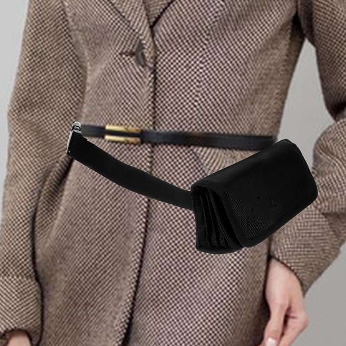 Toddmomy Cashier Waist Bag Cashier Money Waist Bag for Coin Change Classification Waterproof Wear Proof Storage Pouch for Woman Subway Service Staff 9.05 X 2.36 X 3.14 in - Image 3