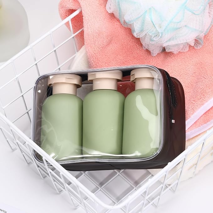 ASEVAT 3.4 oz Travel Bottles for Toiletries, Leak Proof Squeeze Bottles Refillable, Plastic Bottles with Caps for Shampoo, Lotion, Cream, Conditioner and Liquids (3 Pcs) - Image 7