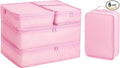 Packing cubes for Travel, CALACH Luggage Organizer Bags 6 Set Packing Cubes for Suitcases Travel Essentials for Carry on Mesh Suitcase Organizer with Shoe Bag (pink) by CALACH