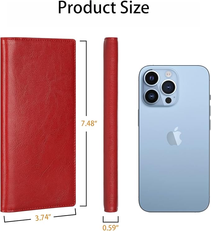 Ultra Slim Thin Leather Women Wallet RFID Blocking Credit Card Holder Bifold Long Ladies Billfold - Image 4