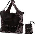 55 Pound Reusable Shopping Bag - Folds into a Small Pouch - Washable Reusable Grocery Bag, Durable & Stylish with handles for Easy Shoulder or Hand Carry by Nereiva