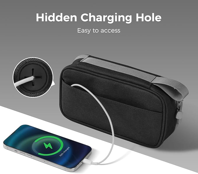 pack all Clear Electronic Organizer, Compact TPU Cable Organizer Bag | Portable & Lightweight, Water-resistant, Smooth Zipper, Travel Tech Pouch for Chargers, Phones, USB Cords, Black - Image 4