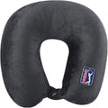 Wolf Essentials Adult Cozy Soft Microfiber Neck Pillow for Travel – Compact, Machine Washable - Perfect for Airplane, Car, or Home Use - Filled and Finished in the USA – PGA Charcoal by Unknown