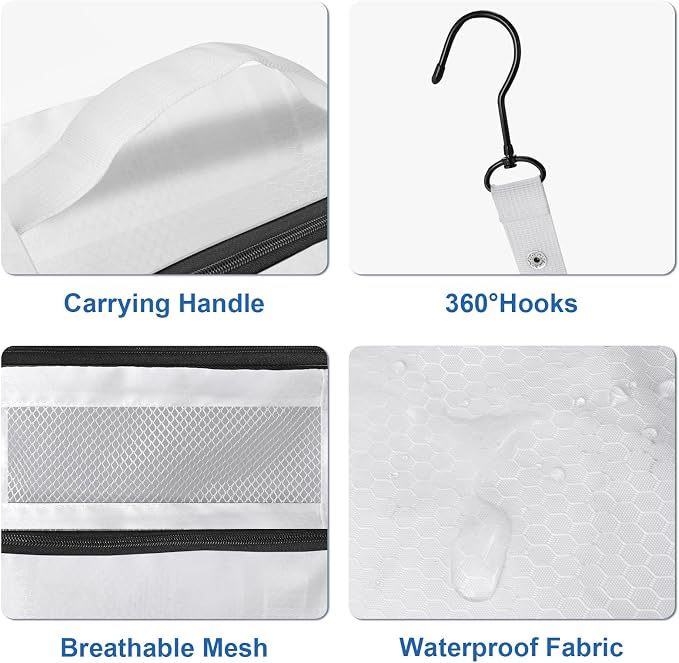 Olosar Suitcase Organizer, Travel Luggage Organizer Portable Hanging Travel Shelves Collapsible Hanging Packing Cubes for Carry on Suitcase - Image 3