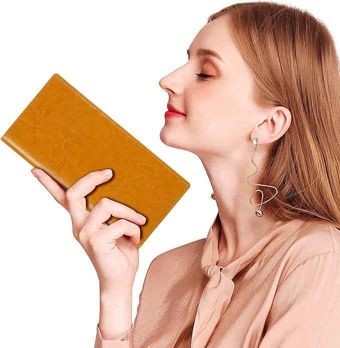 Ultra Slim Thin Leather Women Wallet RFID Blocking Credit Card Holder Bifold Long Ladies Billfold - Image 8