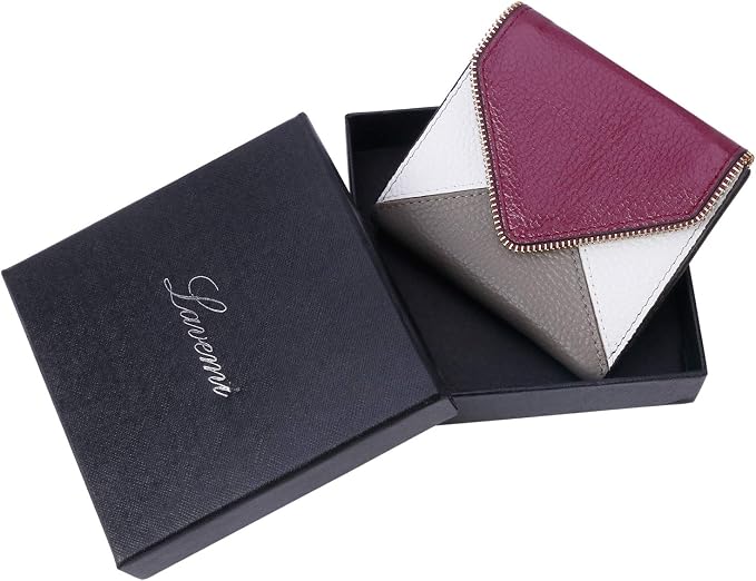 Ultra Thin Small Compact Leather Womens Girls Wallets RFID Blocking Credit Card Holder for Women - Image 7