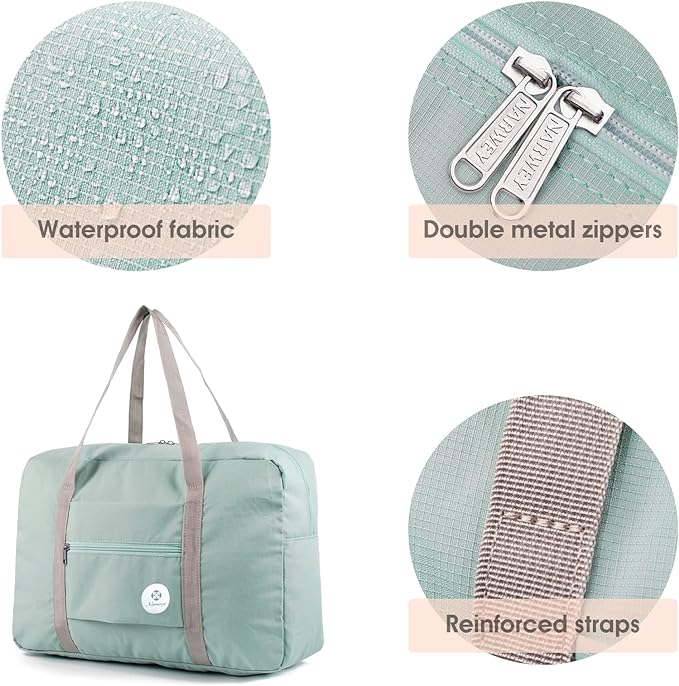 For Spirit Airlines Personal Item Bag Foldable Travel Duffel Bag Tote Carry on Luggage Duffle Overnight for Women and Men - Image 5