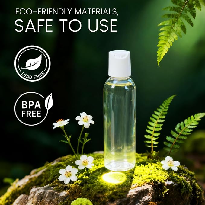 TRENDBOX 120ml / 4oz Transparent Plastic Bottle with Secure Flip Cap, Leak-Proof Travel Container for Shampoo, Lotion, Liquid Soap Refill — DIY Travel Kit (6-Pack) - Image 2