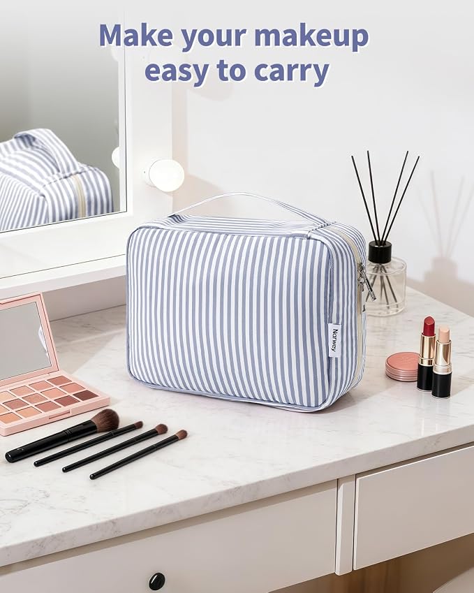 Narwey Small Hanging Travel Toiletry Bag for Women, Travel Bag for Toiletries, Makeup Bag Organizer Cosmetic Bags Make Up Bags for Girls - Image 8