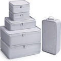Mossio 6 Set Packing Cubes with Shoe Bag - Lightweight Travel Luggage Suitcase Organizers by Mossio