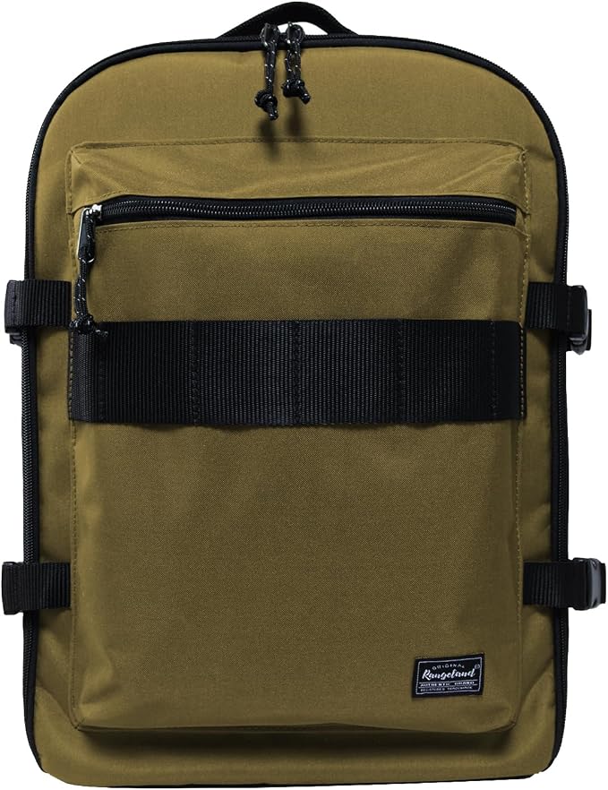 Travel Backpack 17L Lightweight Casual Small Carry-on Daypack 15-inch Laptop Notebook, Underseat Overnight Weekender, Khaki by Rangeland