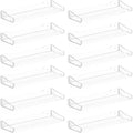 Acrylic Shelves for Bathroom, Clear Floating Shelves for Wall, Wall Organizer Suitable for Bathroom, Bedroom, and Living Room Storage for Make Up,Action Figure,Books -12 Pack by Unknown
