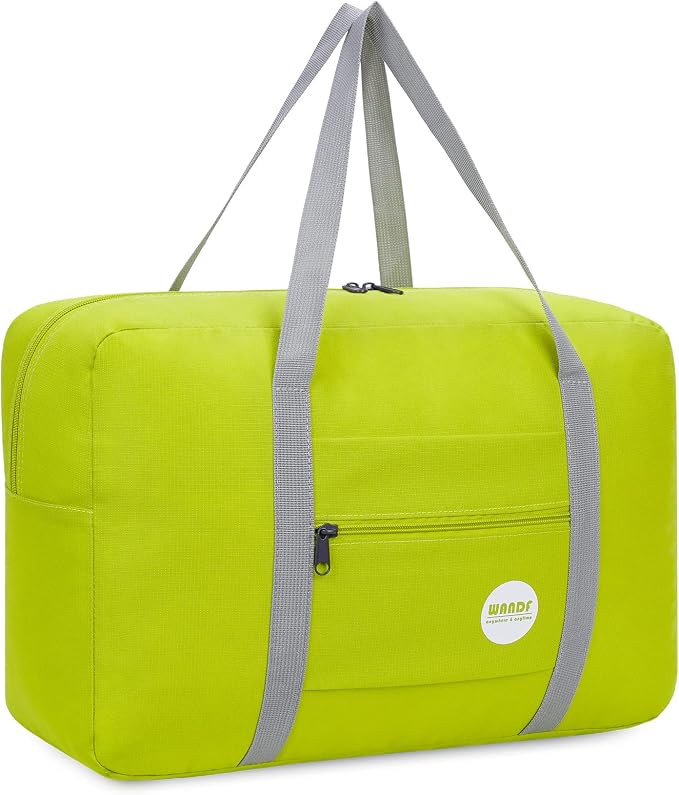 WANDF Personal Item Travel Bag, Carry On Duffle Bag Women | 18x14x8 inches, Airline Underseat Aprroved, Weekend Overnight Trips, Lightweight Packable by WANDF