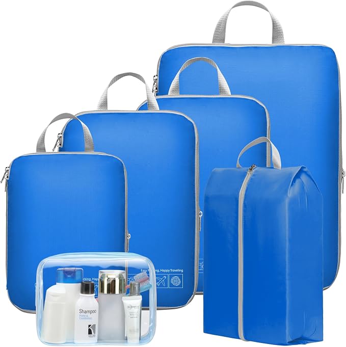 Cambond Compression Packing Cubes for Travel Women - Lightweight Luggage Organizers Bag Packing Cubes for Carry on Suitcases by Cambond